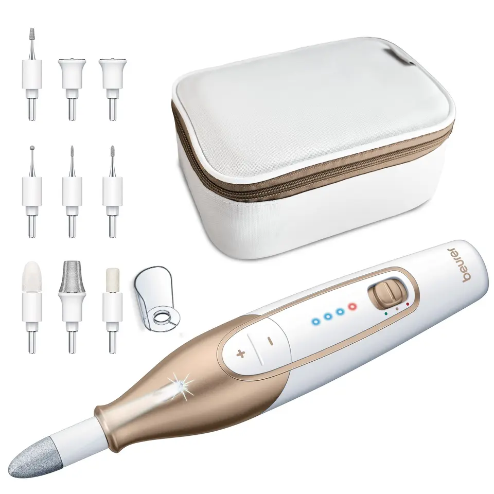 Beurer MP 64 Maniküre/Pediküreset – elektrisches Nagelpflegeset mit Akku