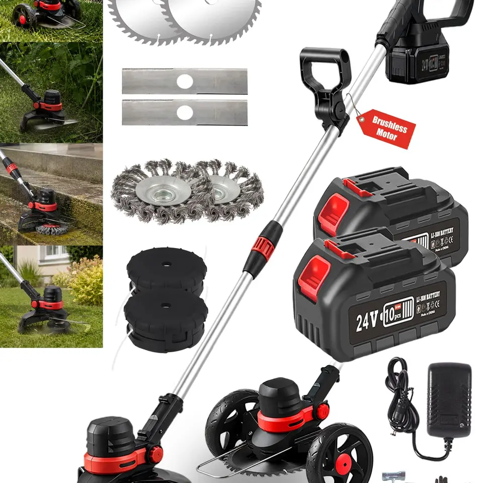 Makita Akku-Rasentrimmer mit Unkrautbürste, BRUSHLESS
