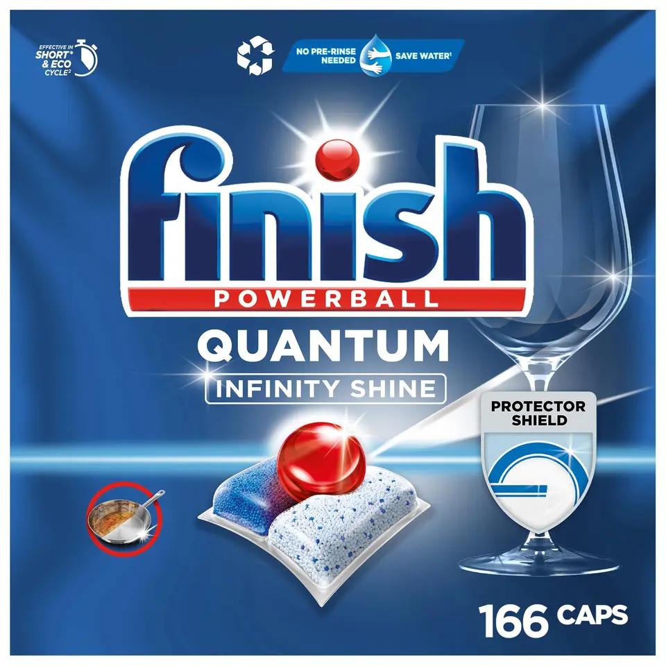 Finish Quantum Infinity Shine Spülmaschinentabs Gigapack 2 × 83 Tabs