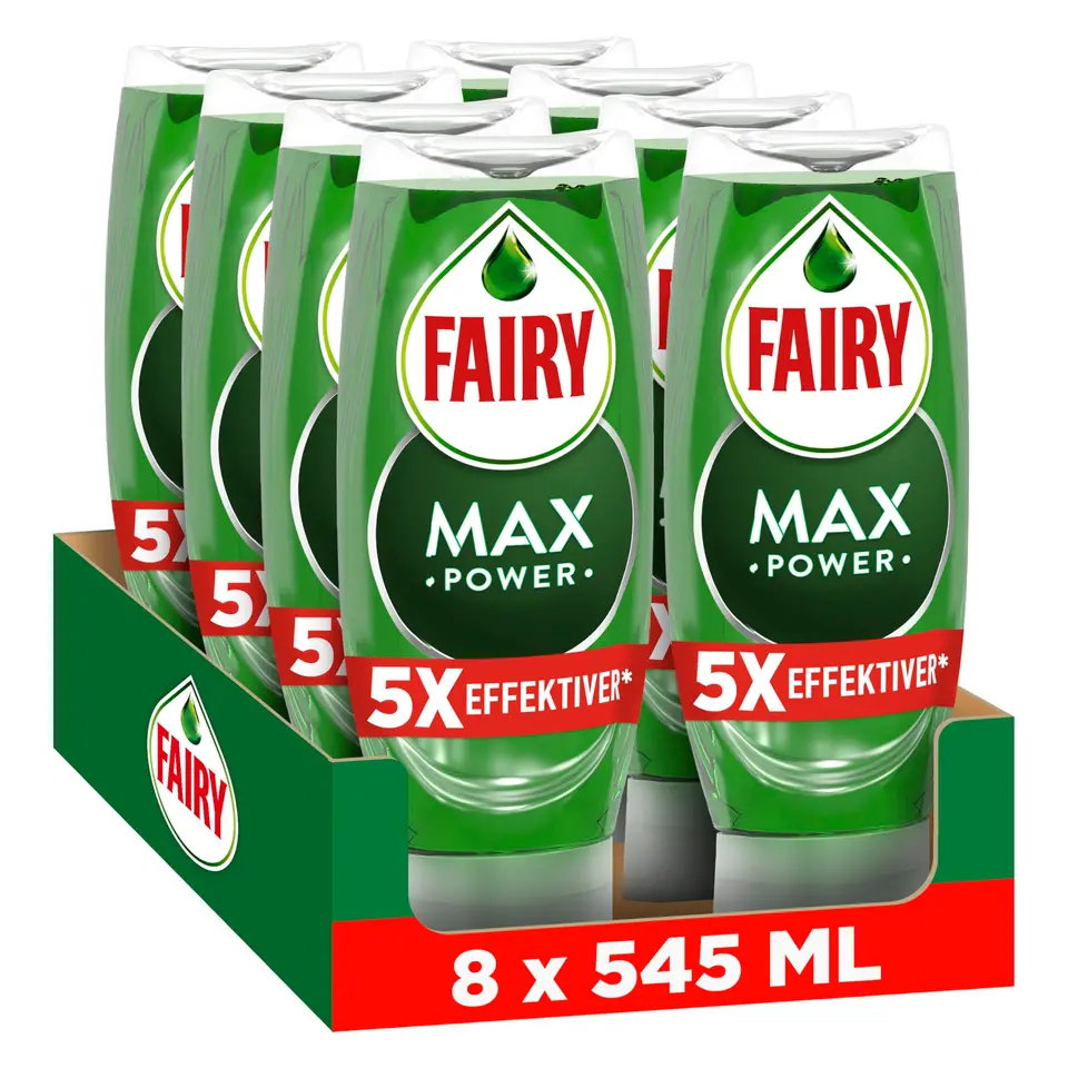 Fairy Max Power Spülmittel Original, 8x545 ml