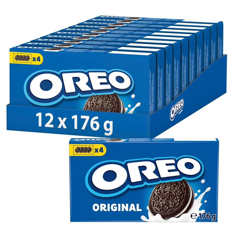 OREO Original Schokoladenkekse mit Vanillecreme 12 x 176 g