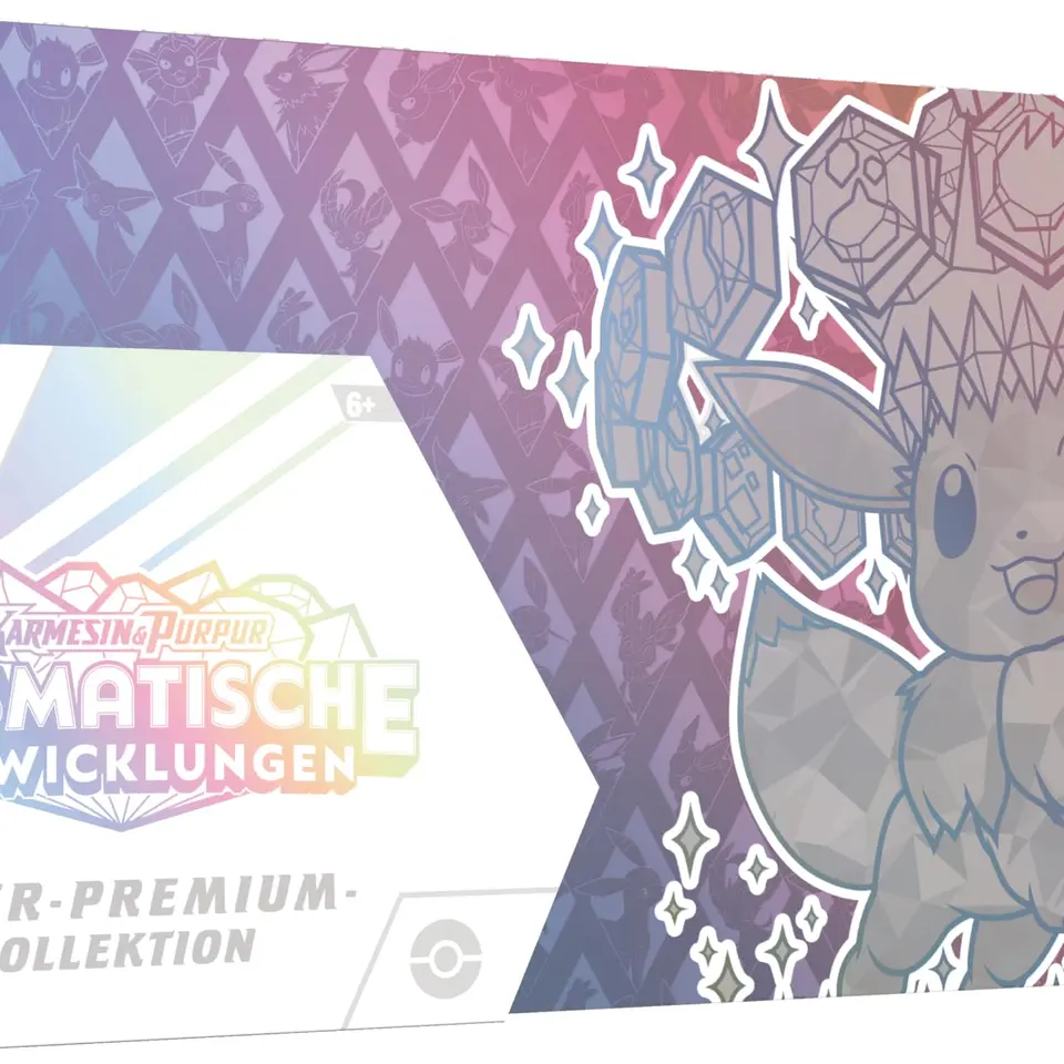 Pokémon-Sammelkartenspiel: Super-Premium-Kollektion Karmesin & Purpur mit Promo, Evoli-Deckbox & 15 Boosterpacks