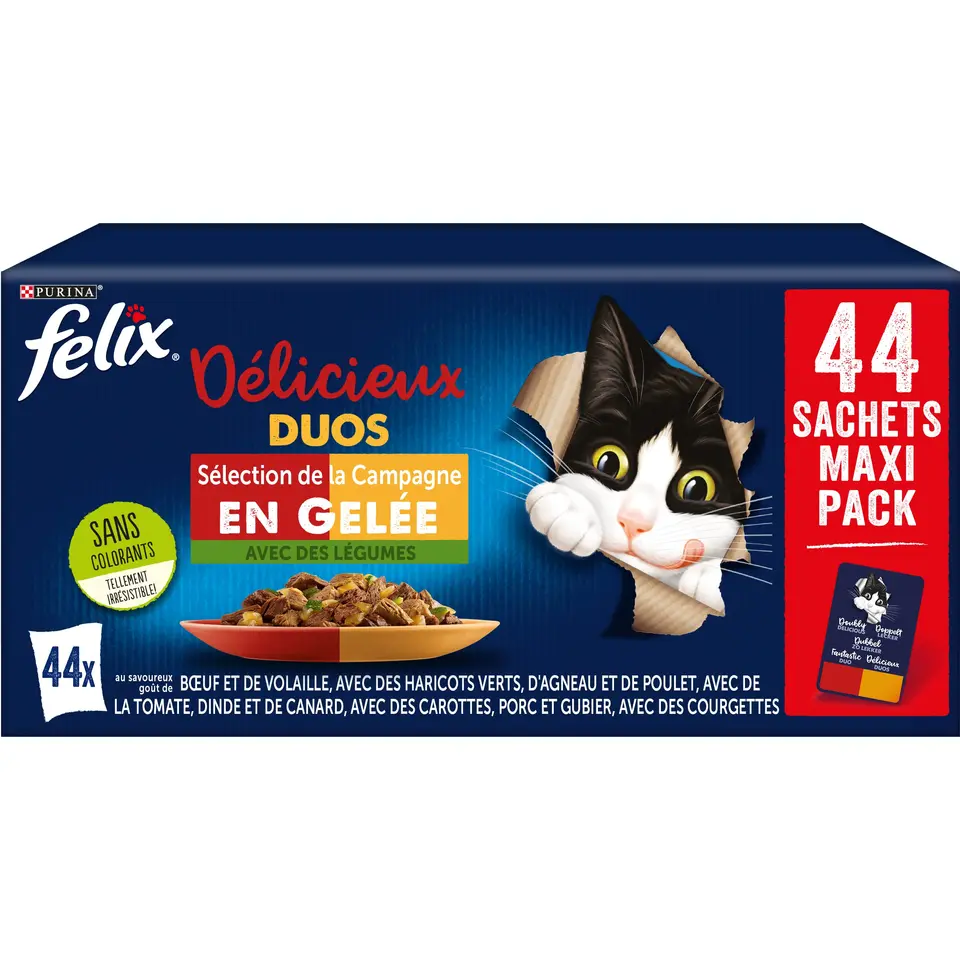 Purina Felix Duo Maxipack 44 x 85 g