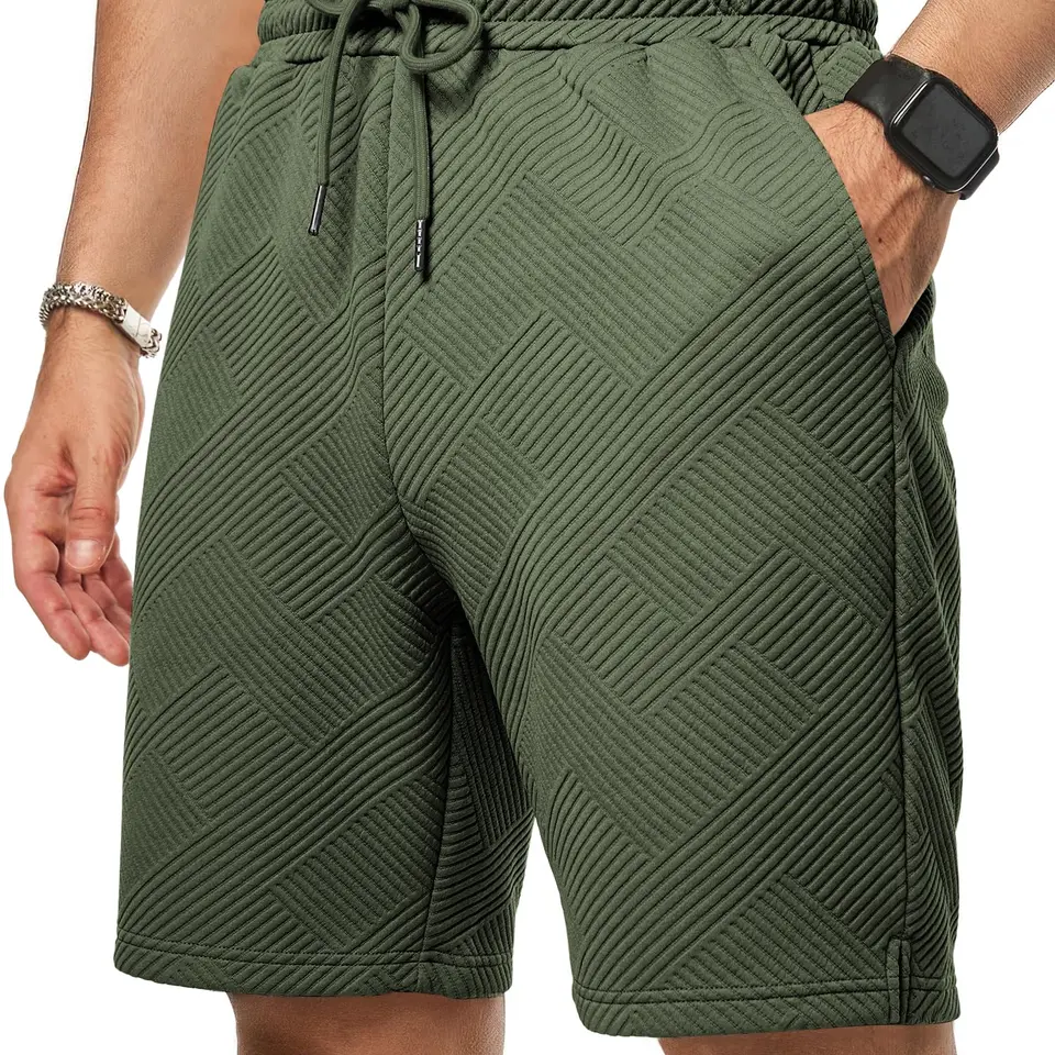 JMIERR Herren Shorts Sommer Kurze Hosen mit 3 Taschen, Militärgrün, XL
