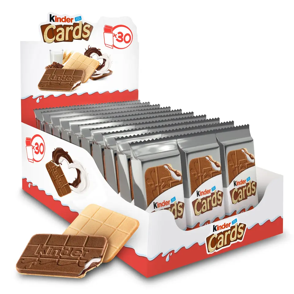 Kinder Cards 30er Pack Waffeln im Keksformat (30 x 25,6 g)