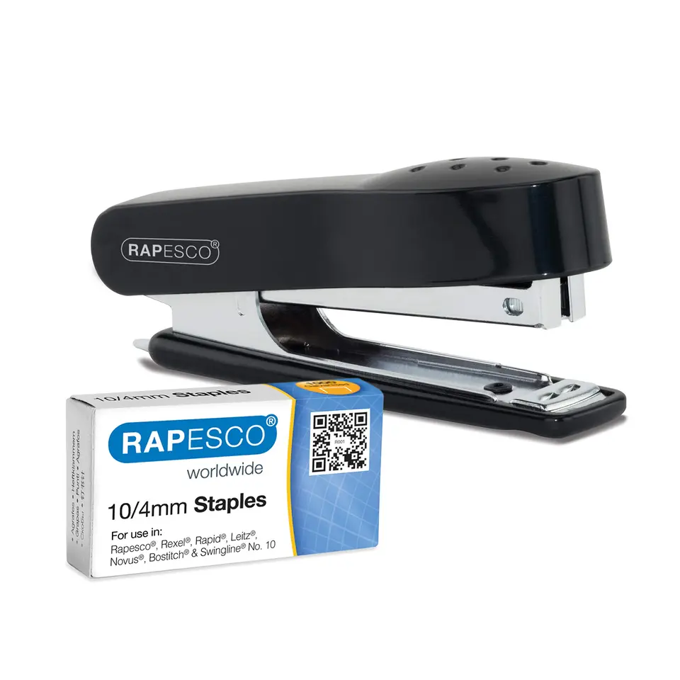 Rapesco 1573 Nr. 10 Mini Heftklammern, Schwarz