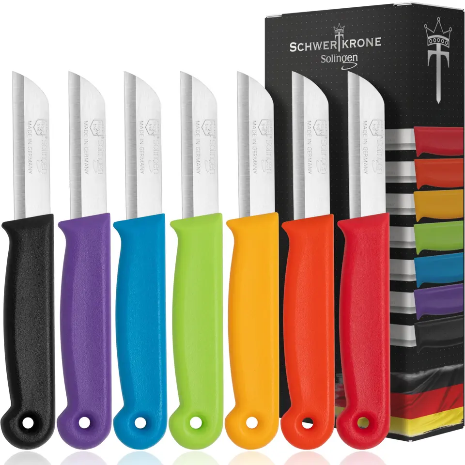 Schwertkrone 7-tlg. Schälmesser-Set, Made in Solingen
