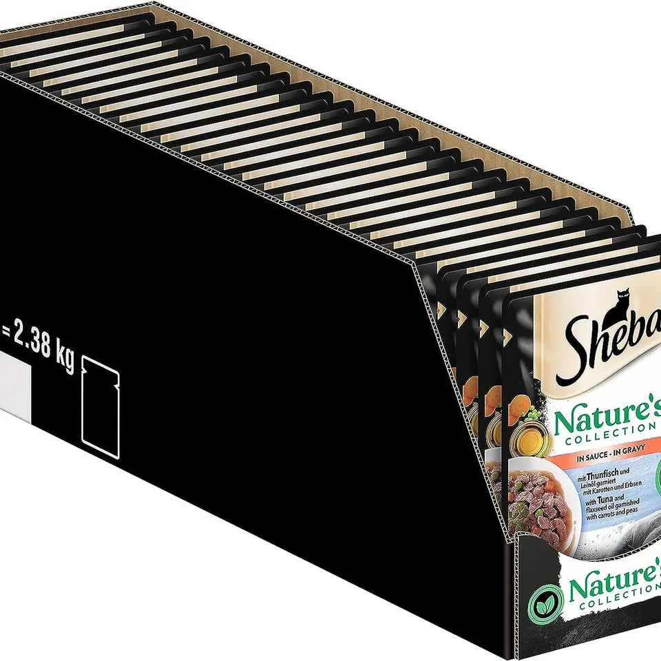 SHEBA Nature's Collection in Sauce - Katzennassfutter mit Thunfisch im Portionsbeutel, 28 x 85g