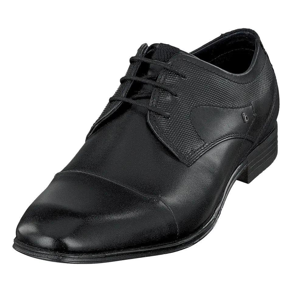 bugatti man Herren Sneaker & Schnürschuhe, Freizeit, schwarz, 43 EU