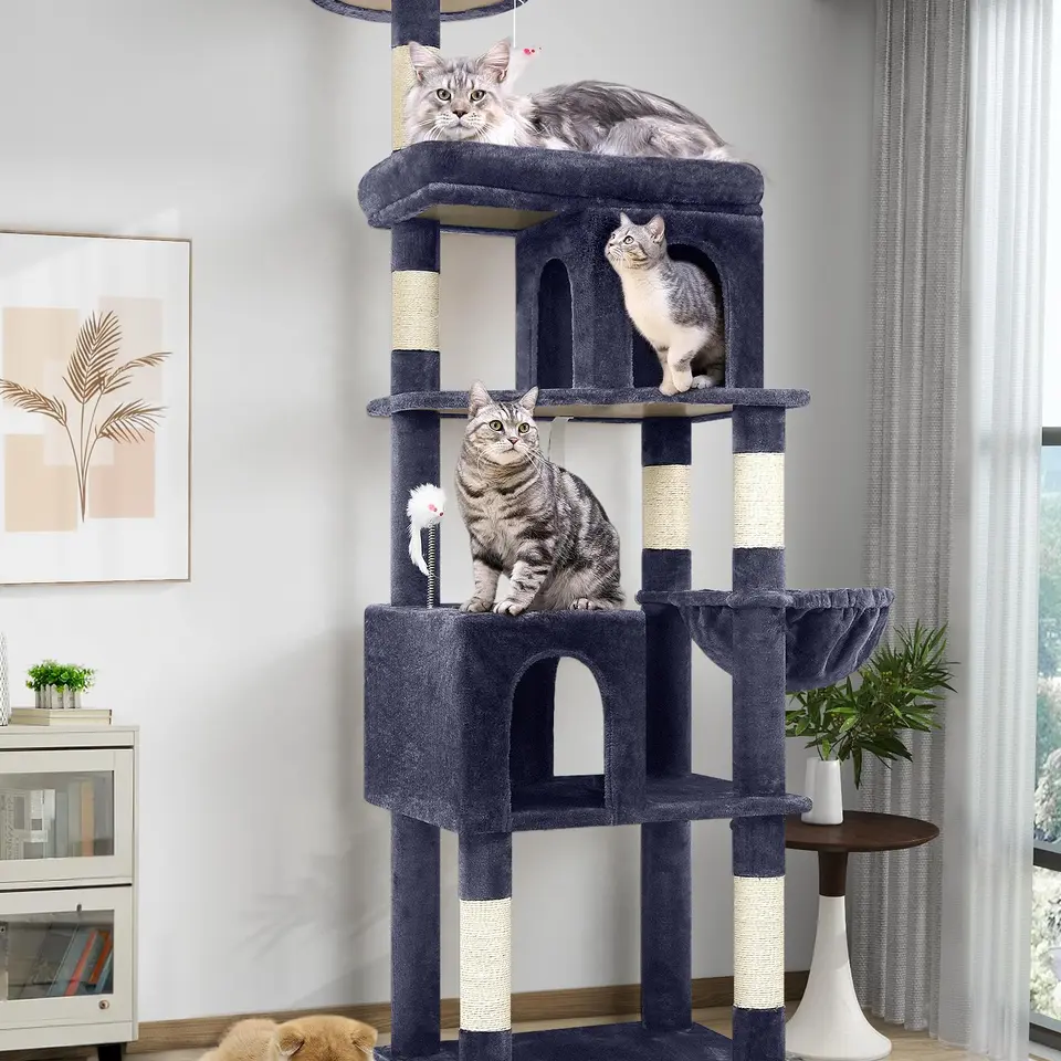 Globlazer S72 Kratzbaum XXL 183 cm mit mehreren Liegeflächen für große Katzen