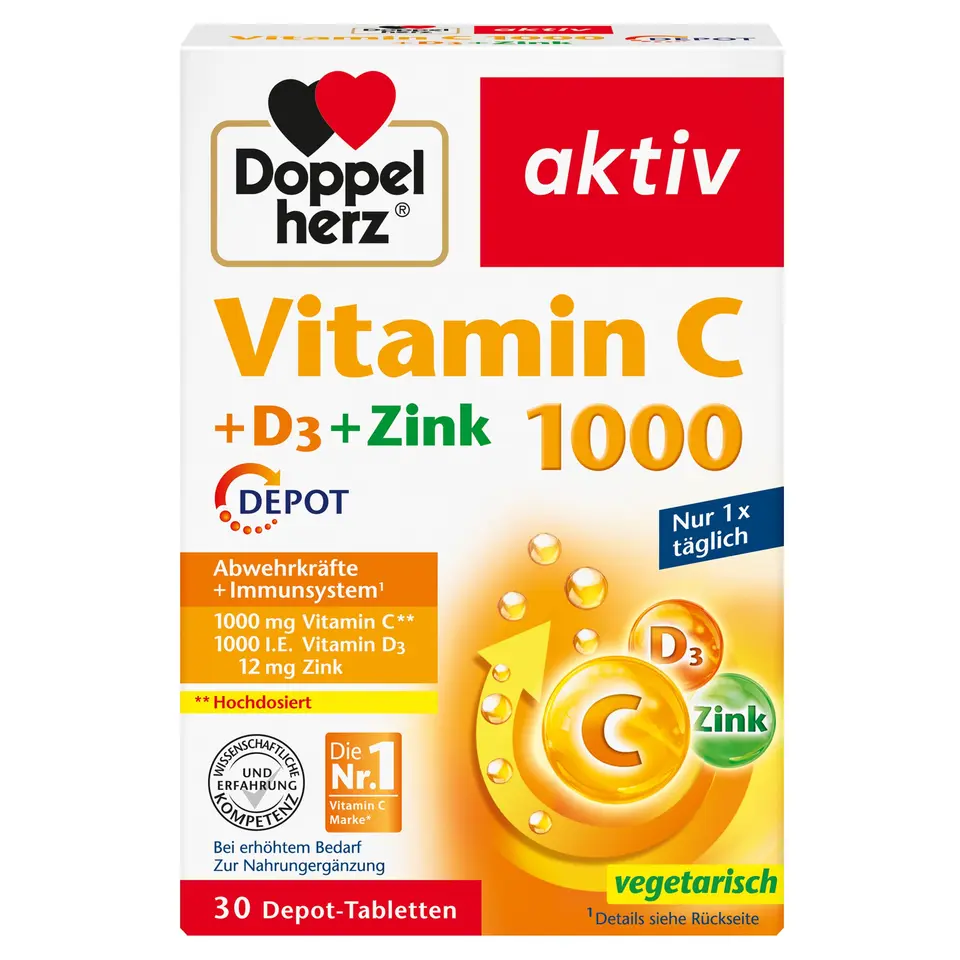 Doppelherz Vitamin C 1000 + D3 + Zink