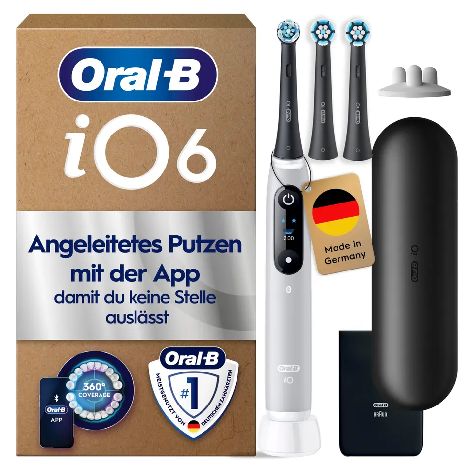 Oral-B iO Series 6 Elektrische Zahnbürste, Grau