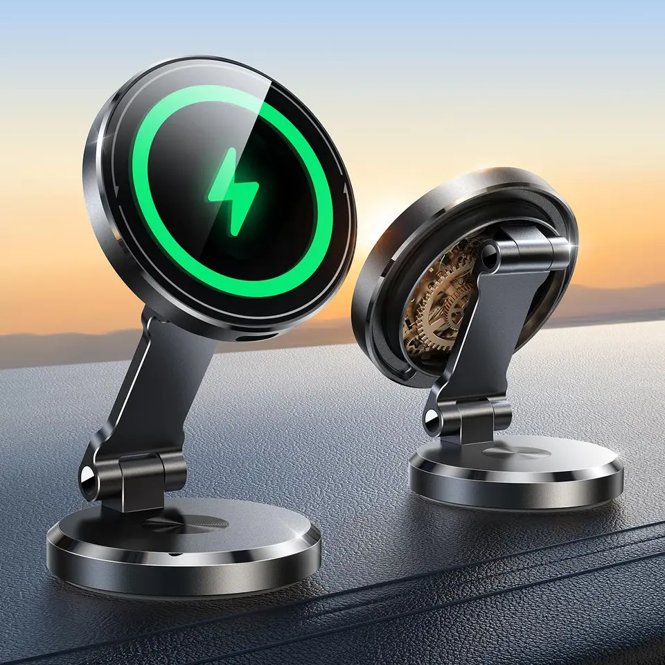 JOYROOM 15W Magsafe Autohalterung mit Ladefunktion und Drehrotation für iPhone 12–17, für das Armaturenbrett