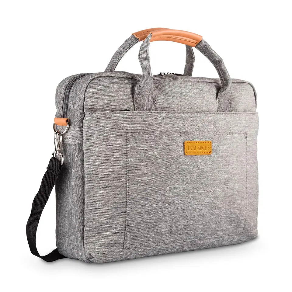 DOB Sechs 15-15.6 Zoll Laptoptasche Aktentasche Handtasche Schultertasche Grau