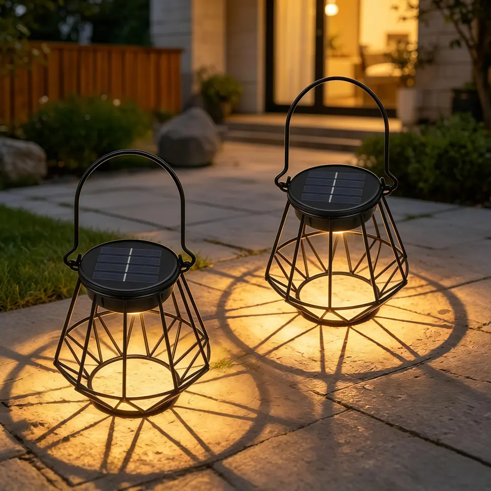 Dehobo Solarlampen für Außen, 2 Stück, IP65 wasserdicht, hängend & stehend