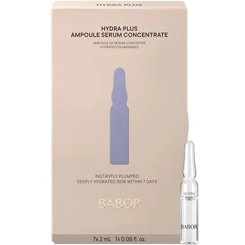 BABOR Hydra Plus Ampullen – vegane Gesichtspflege für intensive Feuchtigkeit, 7x2 ml