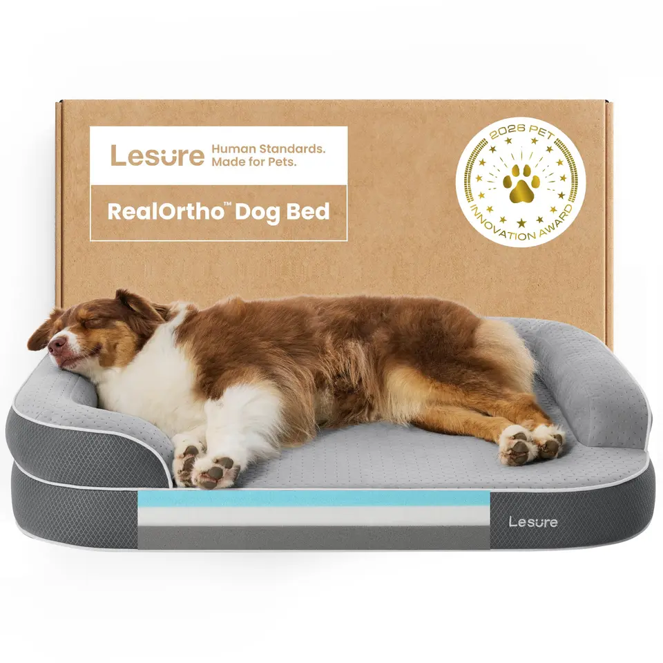 LE SURE RealOrtho™ Memory-Schaum Hundebett groß - orthopädisches Hundesofa