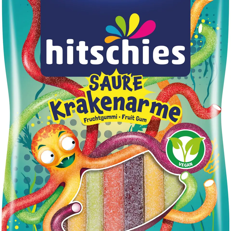 Hitschies Saure Krakenarme Fruchgummi, 125 g