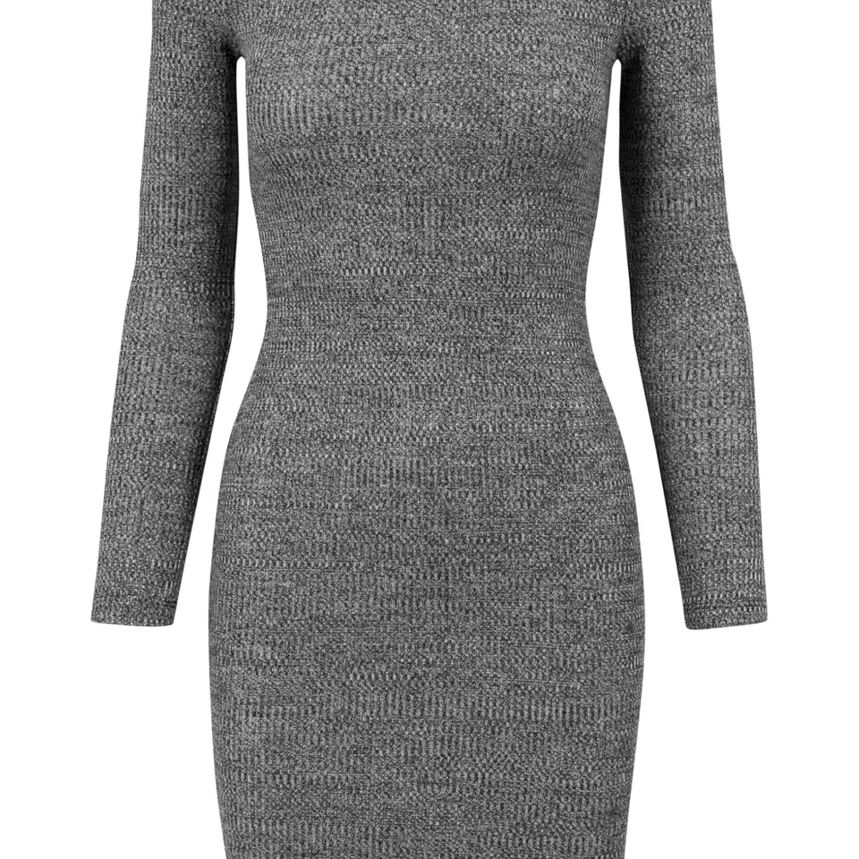 Urban Classics Damen Kleid, Grau (Charcoal 91), Größe M